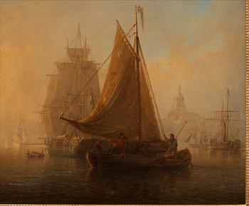 Johan Christian Berger, Vy mot Skeppsholmen och Södermalm, Stockholm.