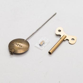 A gilt bronze Mantle Clock, marked H&F Paris, late 19th century.