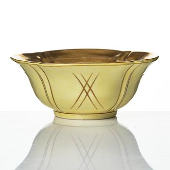 Wilhelm Kåge, Ask and bowls, 2 pcs, Gustavsberg 1927, 1929 and 1932.
