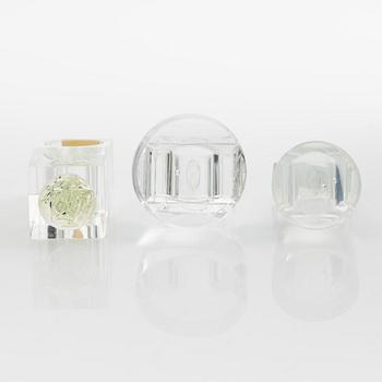 Siv Lagerström, three acrylic rings, 1970s.