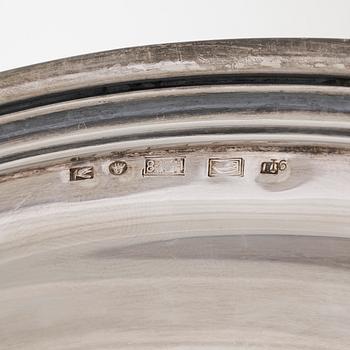 Tarjotin, hopeaa, suomalaiset tuontileimat.