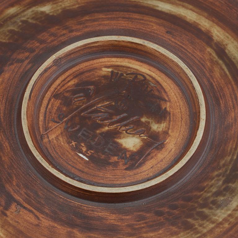 Carl Harry Stålhane, a large stoneware bowl for Rörstrand, signed and dated 1961.