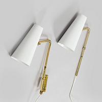 Paavo Tynell, two mid-20th century '9459' wall lights for Taito and Idman.