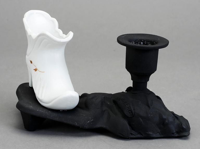 PER B. SUNDBERG, skulptur/objekt/ljusstake, signerad.