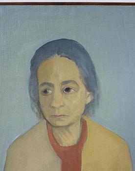 Vera Frisén, oil on relined canvas, signed.
