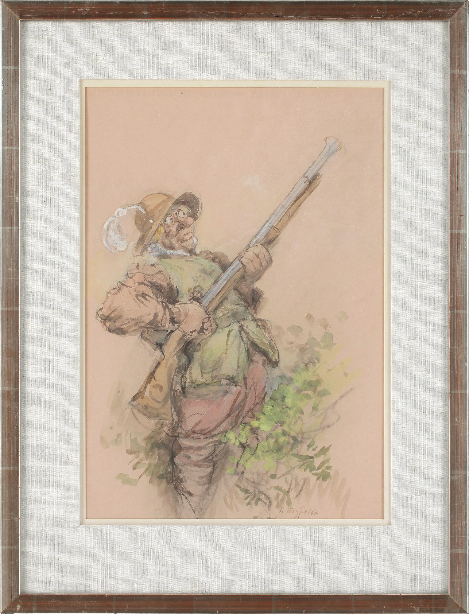 ROBERT HÖGFELDT, akvarell, signerad.