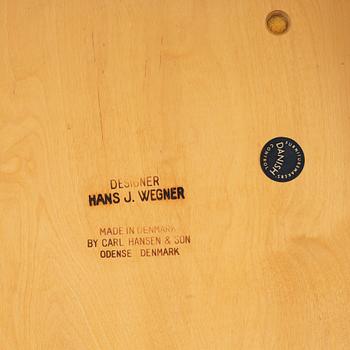 A model CH-35 armchair by Hans J Wetner, Carl Hansen, Denmark.