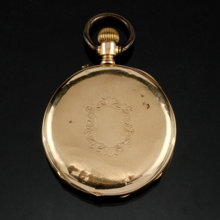 FICKUR, ankarur, 14k guld, omkring sekelskiftet 1800/1900-tal. Vikt 70 g.