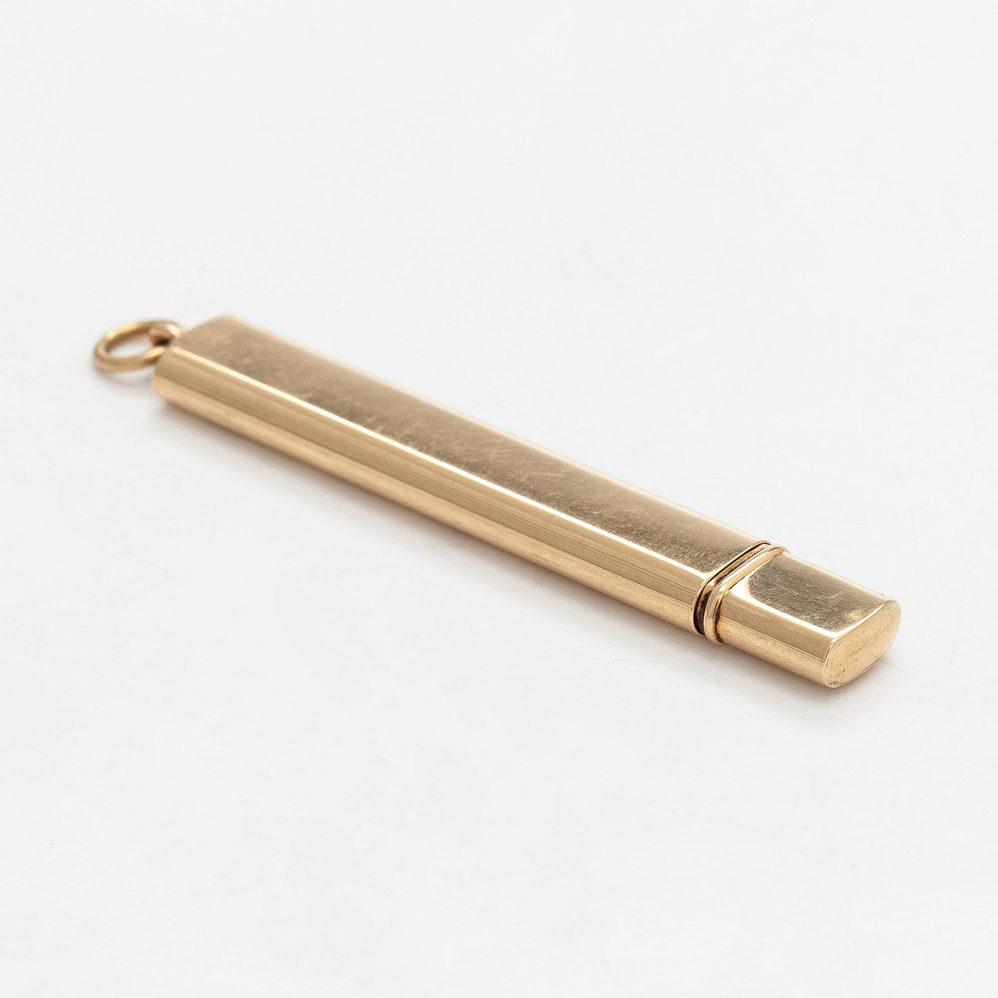 Kynäholkki, 14K kultaa.