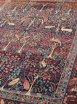 SEMI-ANTIQUE KERMAN/YAZD. 352 x 261 cm.