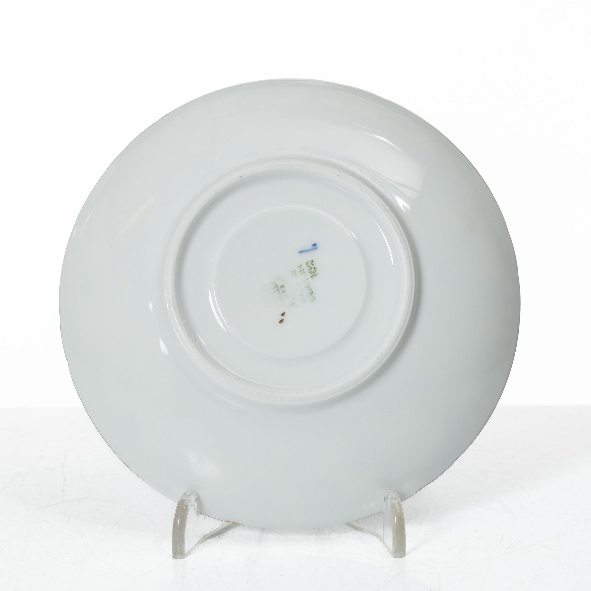 Bing & Grøndahl, kaffeservis, 13 delar, porslin, "Sommerfugl", Danmark.