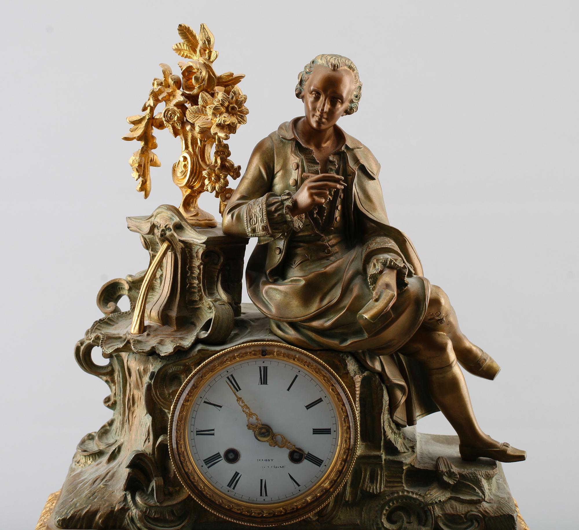 BORDSPENDYL, senempire, Frankrike, 1800-talets mitt.