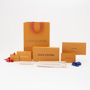 Louis Vuitton, a 'Pochette Félicie' monogram vanvas handbag and a 'Multicles' Damier Ebene key holder, 2020-21.