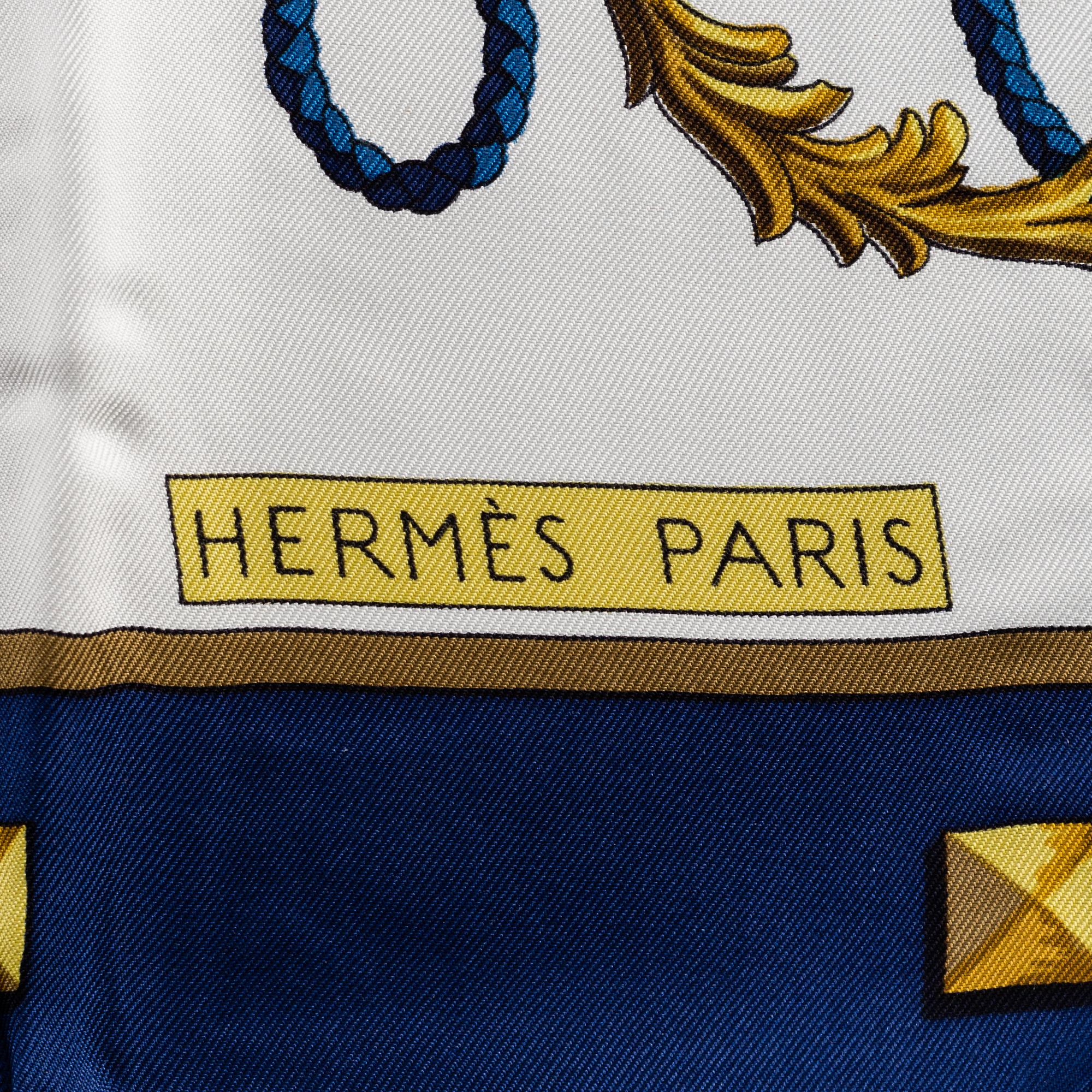 HERMÈS. scarf 'Les Clefs'.
