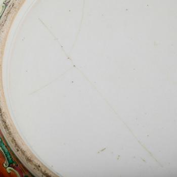 BÅLSKÅL, porslin, Kina, Kanton, 1800-talets mitt.