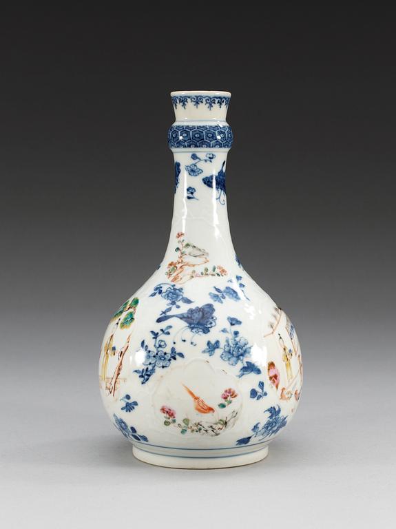 FLASKA, kompaniporslin. Qing dynastin, Qianlong (1736-95).