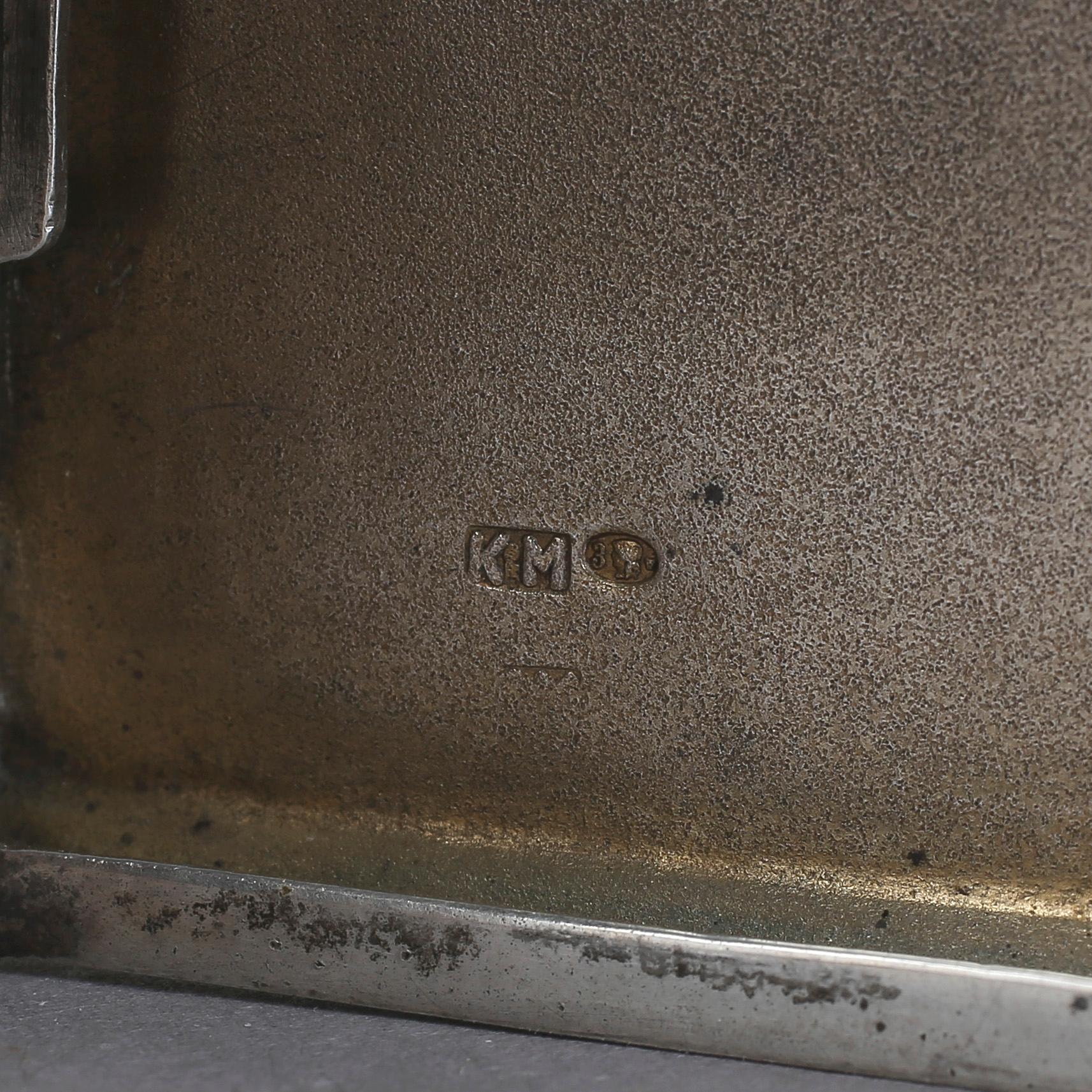 CIGARETTETUI, silver, Polen, 1930-tal. Vikt ca 127 gram.