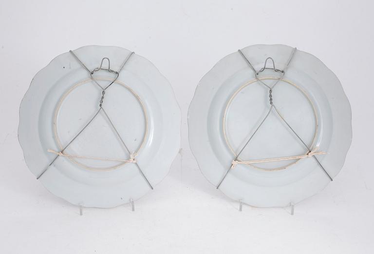 TALLRIKAR, ett par, Samson, Frankrike, omkr år 1900.