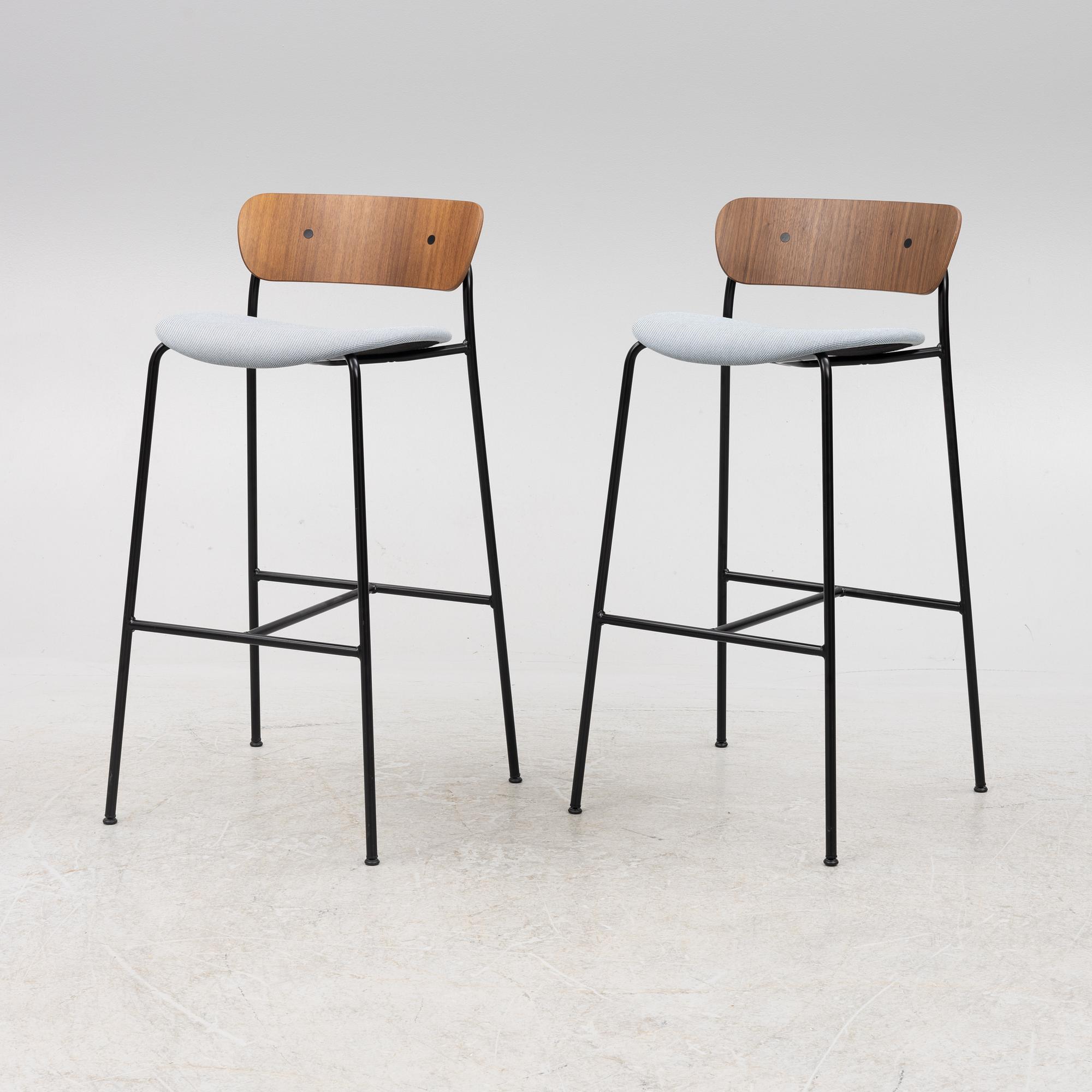 Anderssen & Voll, a pair of 'Pavilion AV8' bar chairs, &Tradition, Denmark.