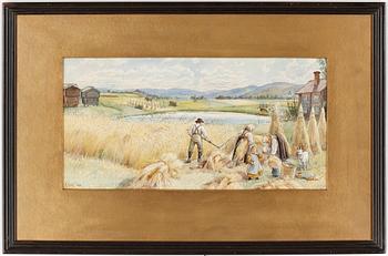 Ellen Jolin · ELLEN JOLIN, akvarell, signerad och daterad 1906.