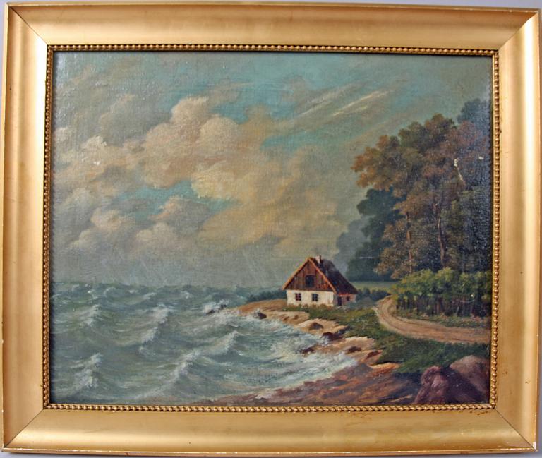 OKÄND KONSTNÄR, olja på duk, 2 st. Trol Holland/Tyskland resp Danmark. 1800-tal.