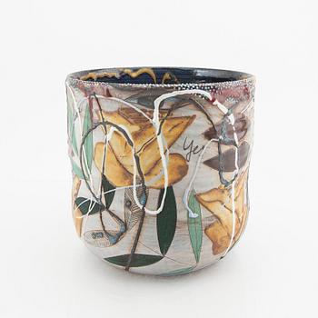 Eva Bengtsson, a signed vase/bowl "Yes please" own workshop.