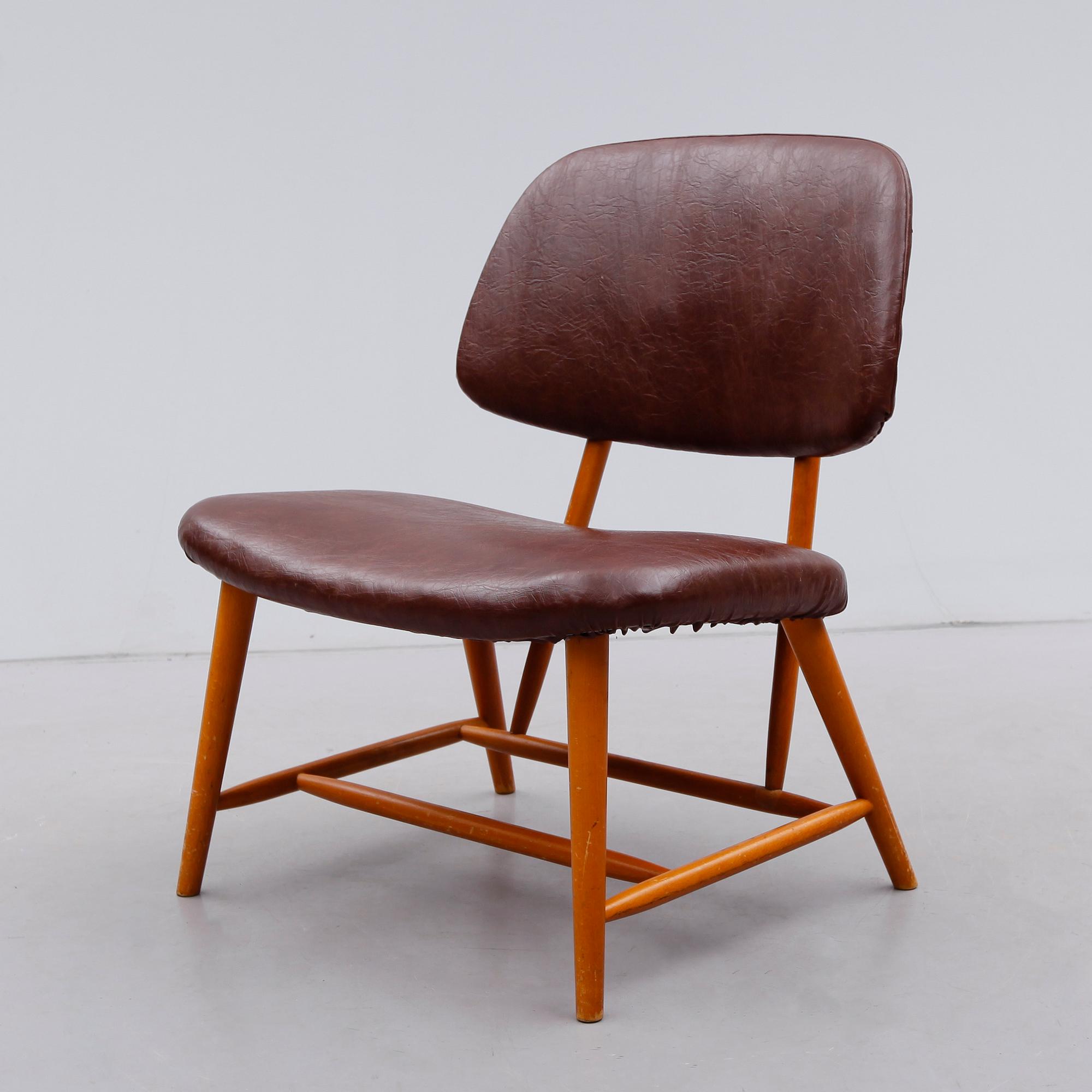 STOL, "TeVe", Alf Svensson, Ljungs Industrier, Modellen Formgiven 1953.