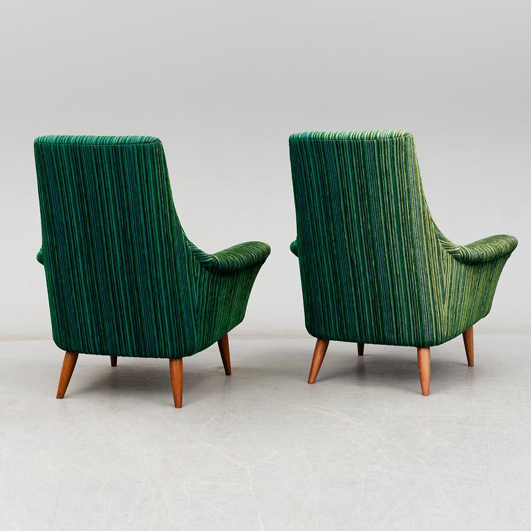 A pair of 1960´s easy chairs.