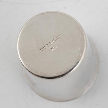 A set of twenty Swedish silver cups, including Tore Eldh, Ceson, Gothenburg 1981.