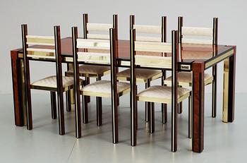 A Paolo Barracheli, 'Roman Deco' dining suite, ca 1980.