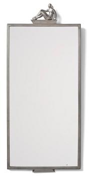 185. Firma Svenskt Tenn, a pewter framed mirror model "A 427", Stockholm, 1927.
