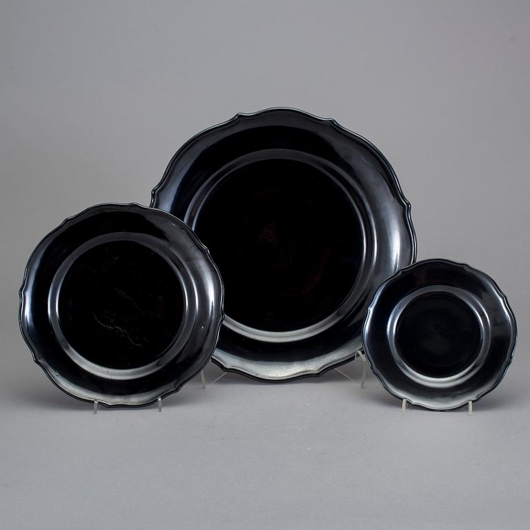 SERVISDELAR, 25 stycken, flintgods. Arthur Percy, Gefle porslinsfabrik 1920-/30-tal.