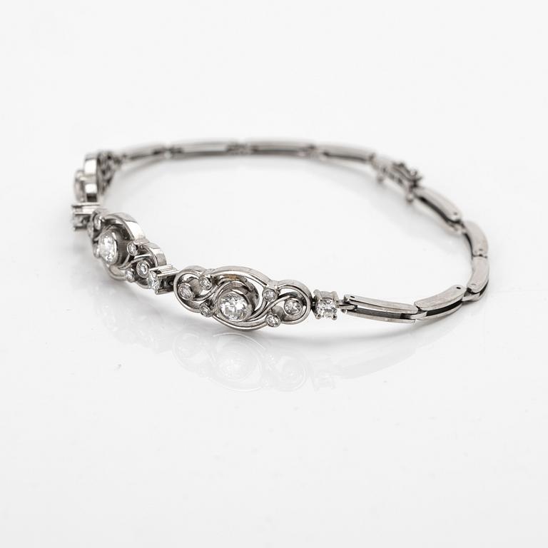 Bracelet, 18K gold and diamonds, CGH, Stockholm, 1961.