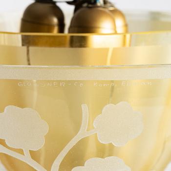 Birger Ekman, a Swedish Modern ceiling lamp, Glössner Co, 1940s.