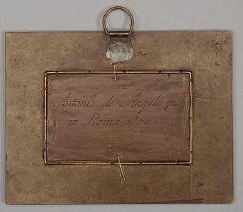 An Italian micromosaic plaque by  Antonio de Angelis, Rome 1809.