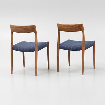 A Danish Dining Table and Six Chairs, 1960s.