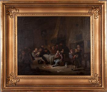 EGBERT VAN HEEMSKERK, olja på pannå.