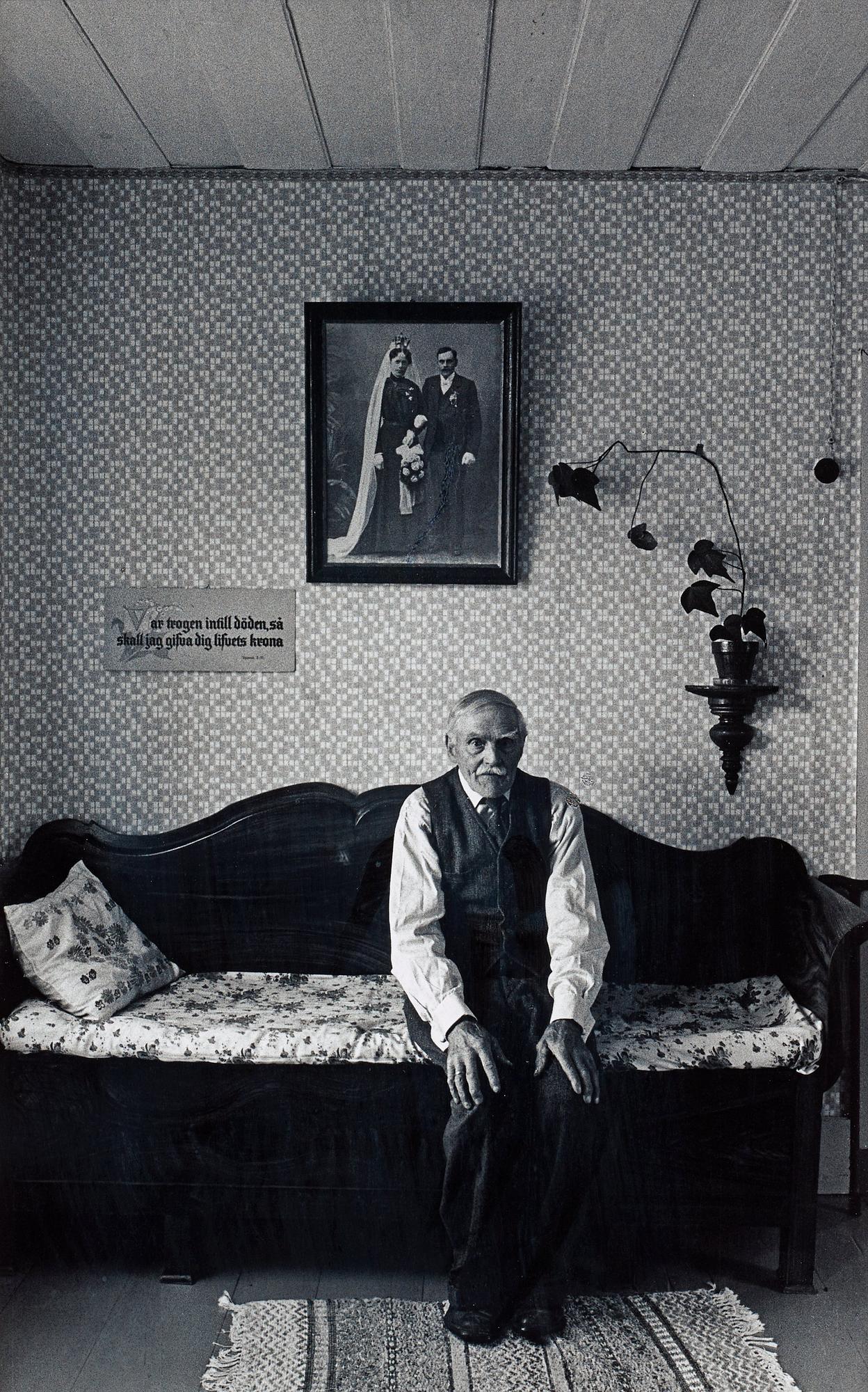 Sune Jonsson, "Förre hemmansägaren P.A Söderström, Ytterbyn, Lövånger, 1962".