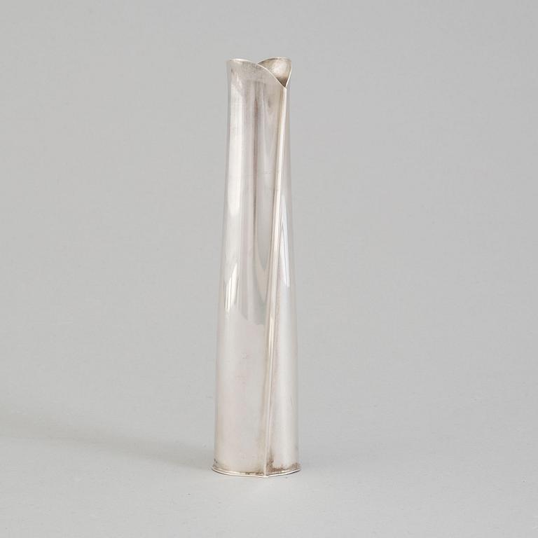 TAPIO WIRKKALA, a "TW 36" silver vase, Kultakeskus, Finland 1959.