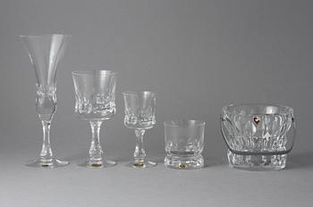 GLASSERVIS, 47 delar, Prince, Göran Wärff, Kosta Boda, 1900-talets andra hälft.