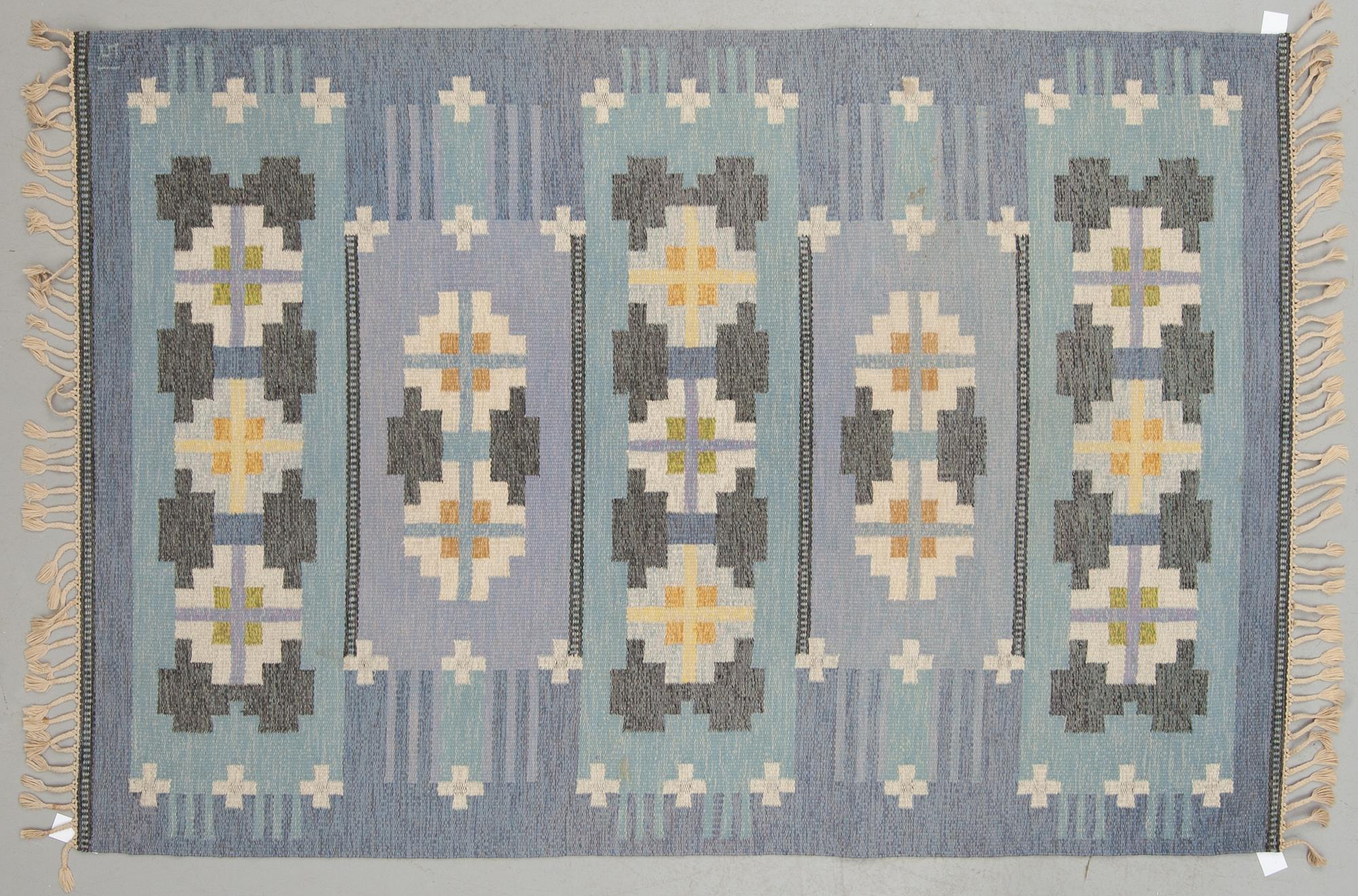 MATTA, rölakan, signerad IS (Ingegerd Silow). Ca 246 x 165 cm.
