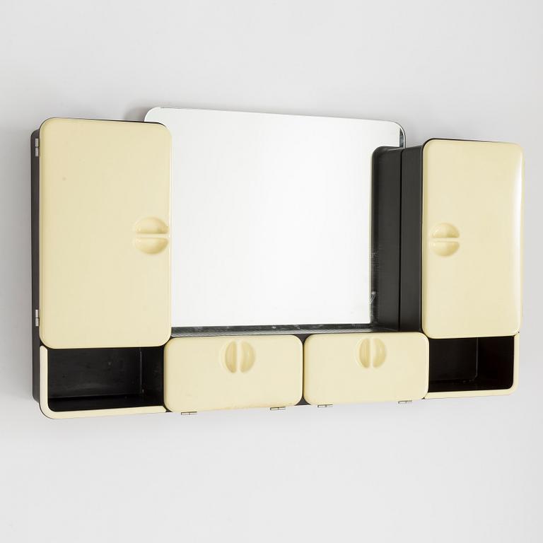 BADRUMSSKÅP SAMT SPEGEL, bland annat "Castore", Carrara & Matta, Torino, Italien, 1900-talets mitt.