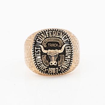 Ring "Texas Longhorn" Southwest Conference Champions 1987 Track, The University of Texas.