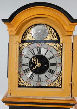 A grandfather clock from sweden in th 18th century.