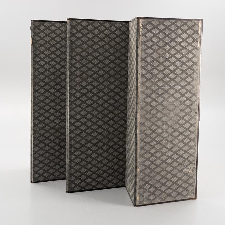A Japanese six fold screen, probably 19th century.