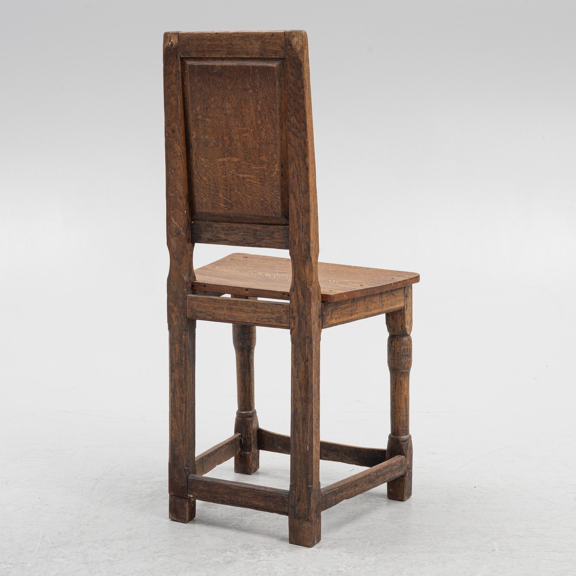 Chair, folk art, dated 1803.