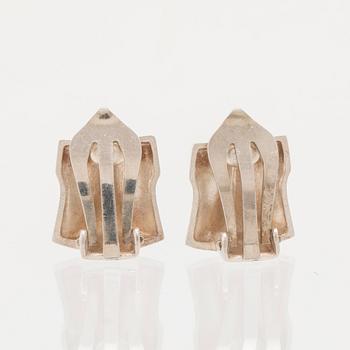 Björn Weckström, earrings "Muletta" silver, Lapponia 1984.