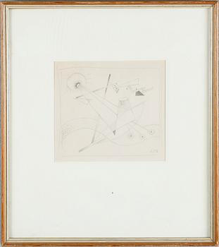 Gösta Adrian-Nilsson · GÖSTA ADRIAN-NILSSON, blyertsteckning, monogramsignerad.