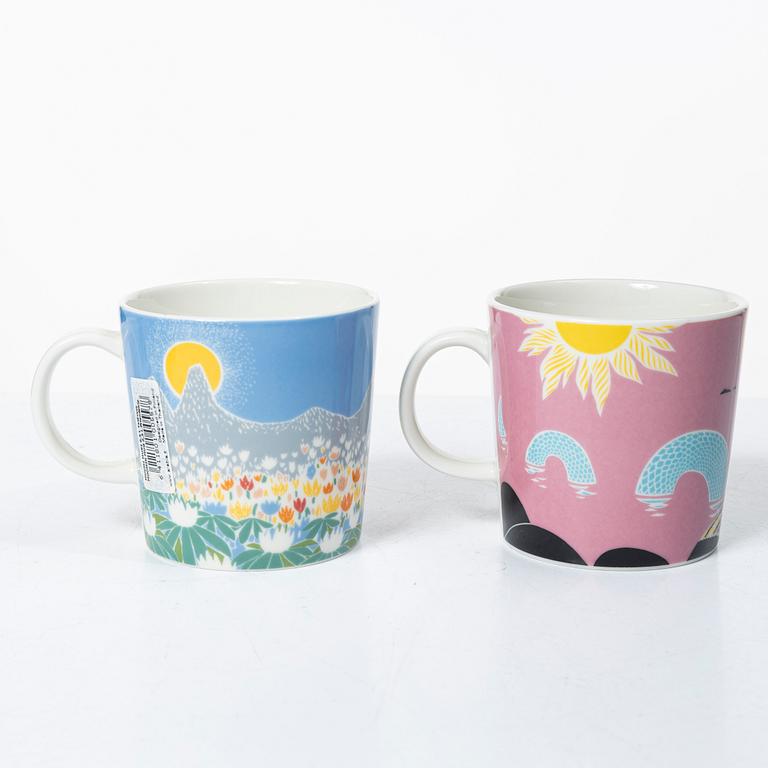 Arabia, 29 Moomin mugs, Finland.