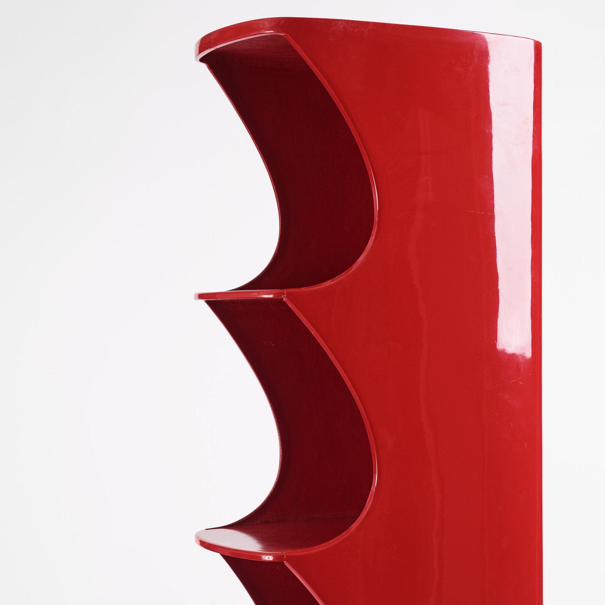 Valérie Doubroucinskis, a "Totem" shelf, Rodier, France, 1970s.